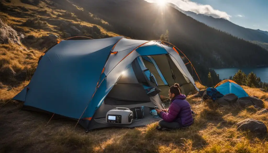 Portable Power for Camping with a Breathing Machine