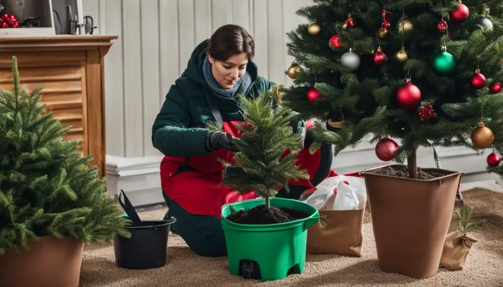 caring for a christmas tree