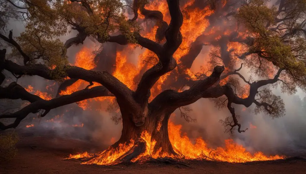 fire-resistant oak species