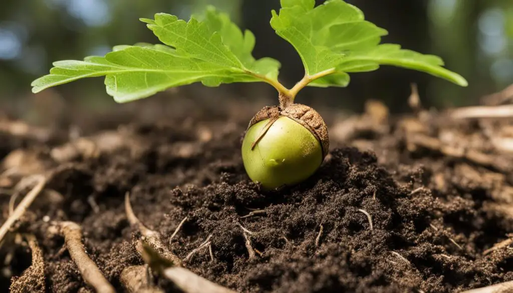 germination and seedling stage, young sapling stage, mature tree stage