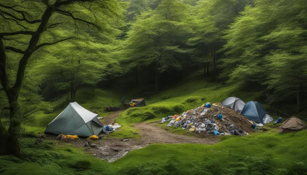 importance of proper waste disposal while camping