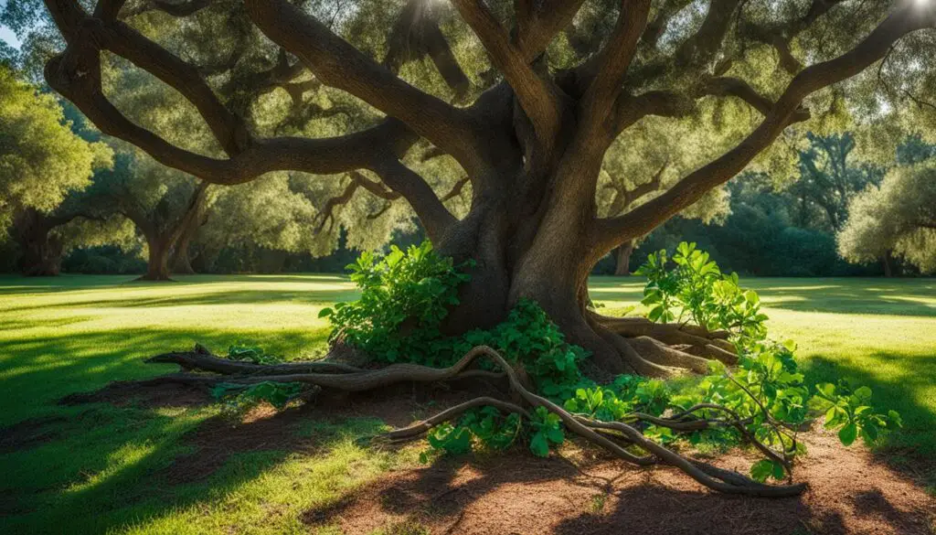 live oak tree pruning