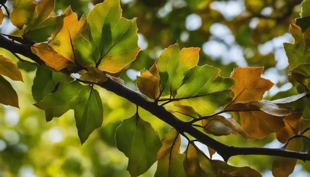 marcescent leaves