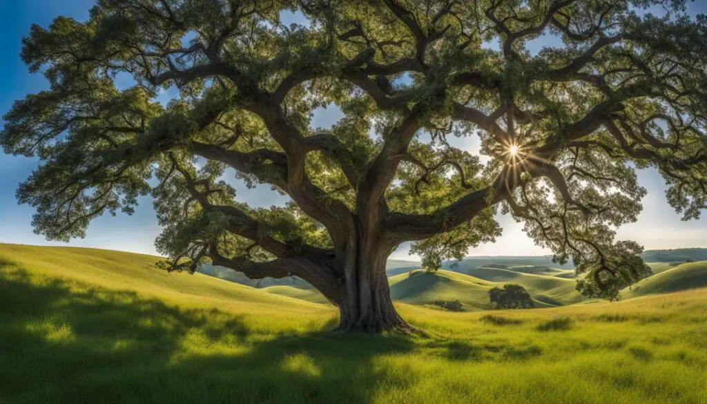 oak tree distribution and habitat