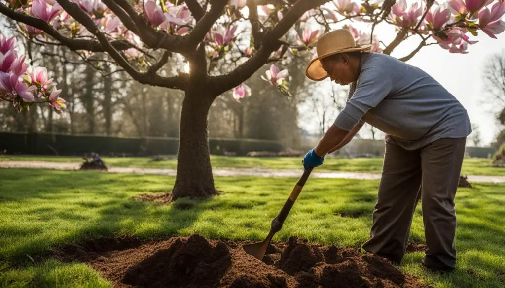 transplanting magnolia tree