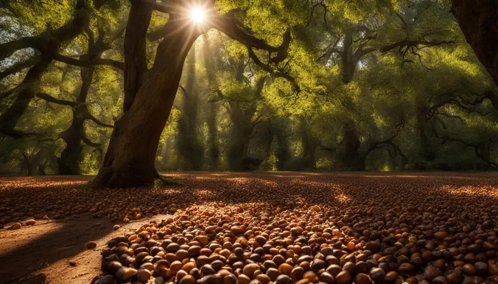 acorns as food source