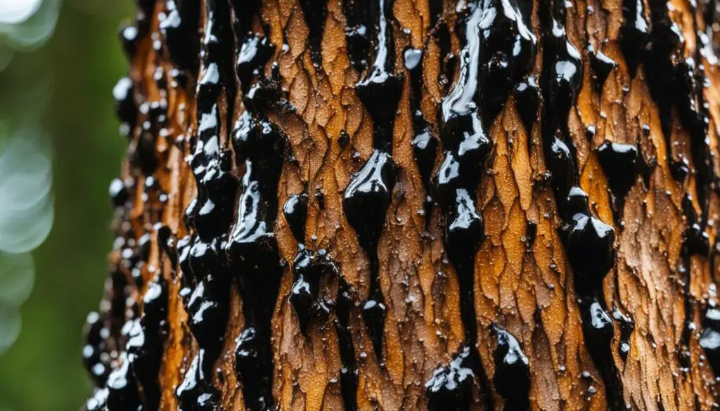 excessive pine sap