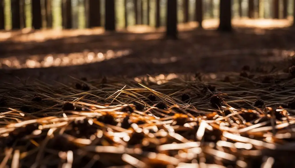 microclimate beneath pine trees