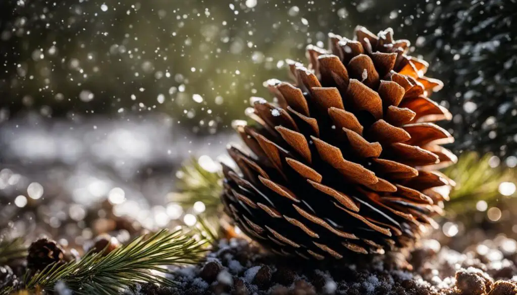 pine cone response to weather