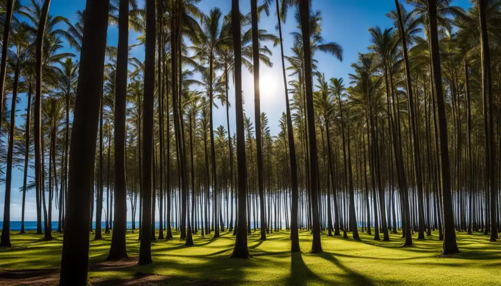 pine tree plantation in Hawaii